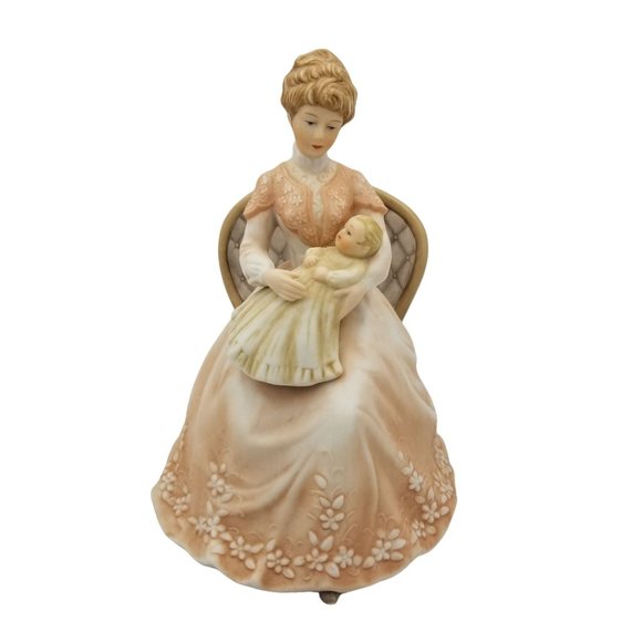 Vintage 1981 Enesco Treasured Memories A Mothers Love Figurine Mother and Child - Picture 1 of 8